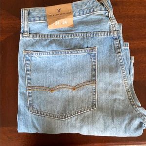 Men’s jeans relaxed straight- American Eagle